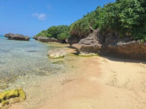 石垣島の東海岸のビーチ