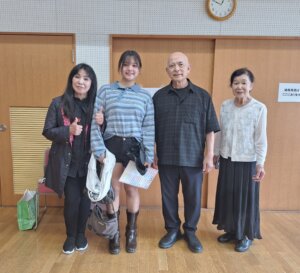 愛莉ちゃん。左から二人目、 一年ぶりの再会です。